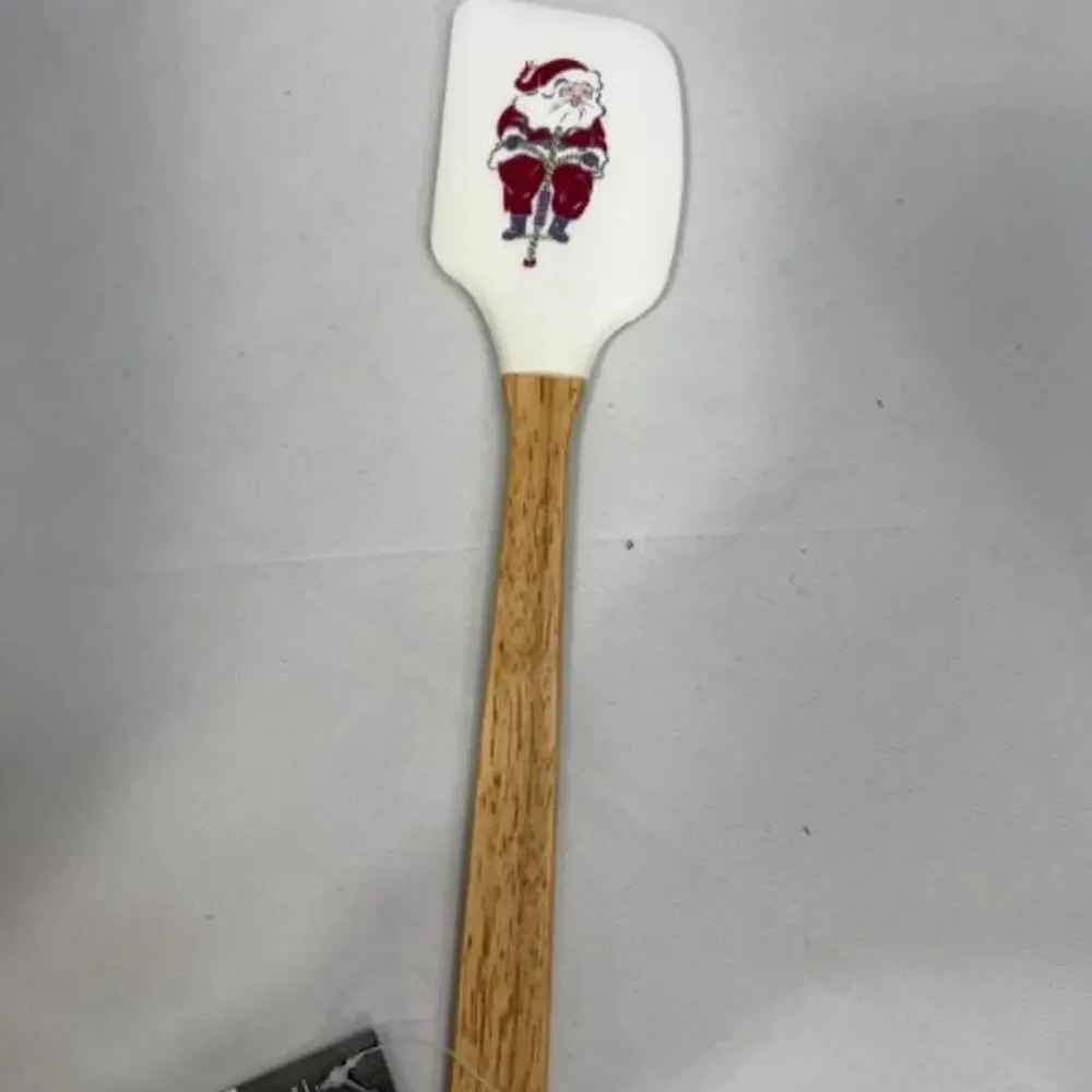 Threshold Christmas Santa Silicone Spatula with Wood Handle